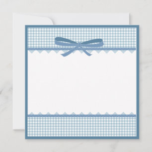 Carte De Correspondance Ruban Bleu Élégant Je Vous Remercie, Garçon Bureau