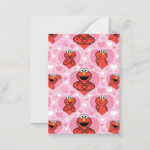 Carte De Correspondance Rue Sesame Motif Elmo de la Saint-Valentin