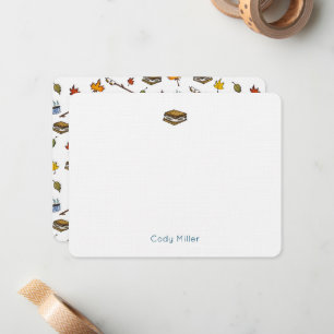 Carte De Correspondance S’mores Happy Camper Summer Nights Anniversaire