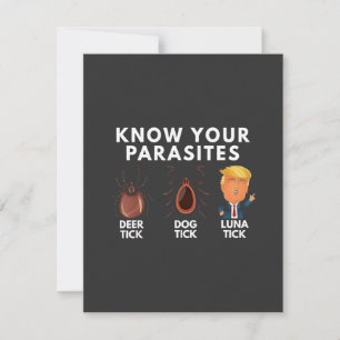 Carte De Correspondance Sachez que vous êtes des parasites Anti-Trump Humo