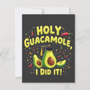 Carte De Correspondance Saint Guacamole Je L'Ai Fait Graduation Cinco De M