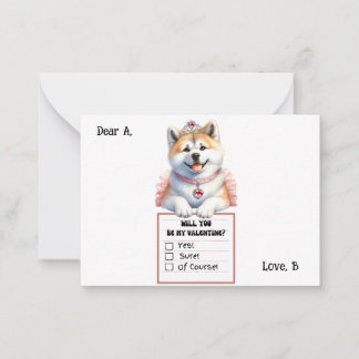 Carte De Correspondance Saint-Valentin chiot Corgi personnalisable