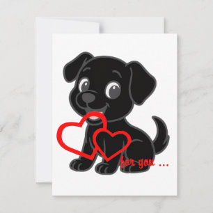 Carte De Correspondance Saint-Valentin Labrador Retriever