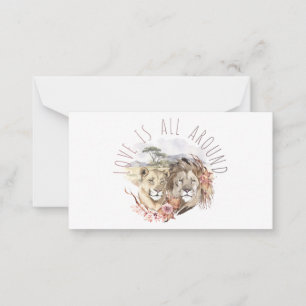 Carte De Correspondance Saint Valentin Lion