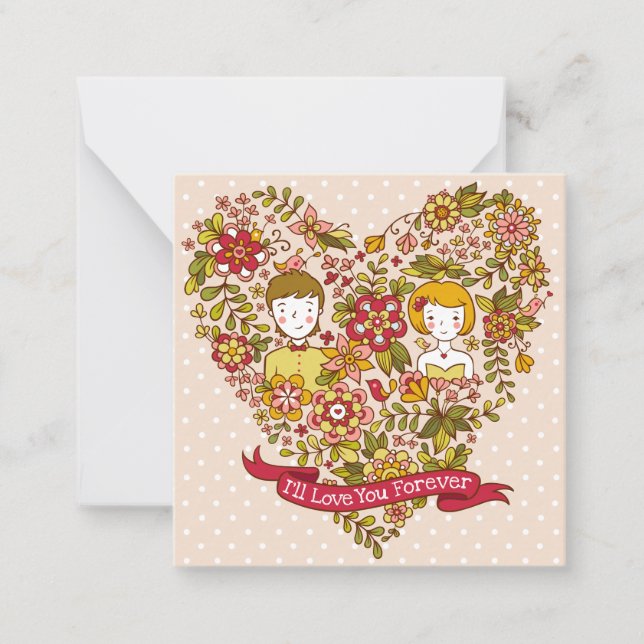 Carte De Correspondance Saint-Valentin mignon (Devant)