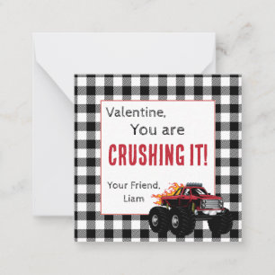 Carte De Correspondance Saint-Valentin Monster Truck