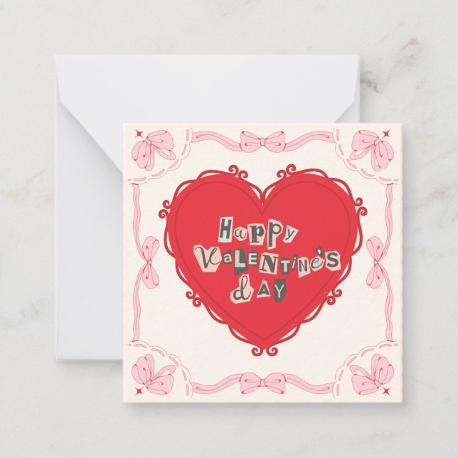Carte De Correspondance Saint-Valentin polyvalente (Devant)