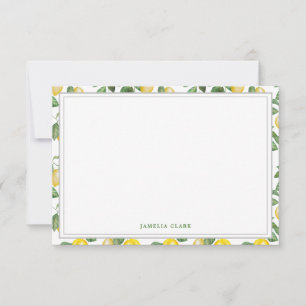 Carte De Correspondance Saison du citron