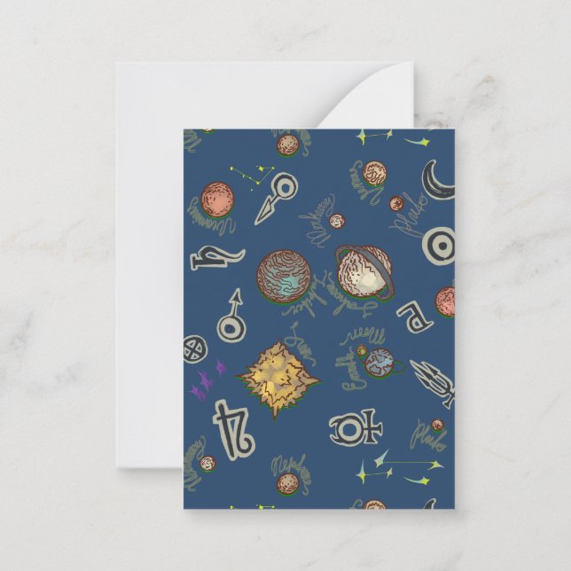 Carte De Correspondance Salade spatiale (Dos)