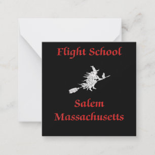 Carte De Correspondance Salem Flight School Halloween Witel Vêtements Cade