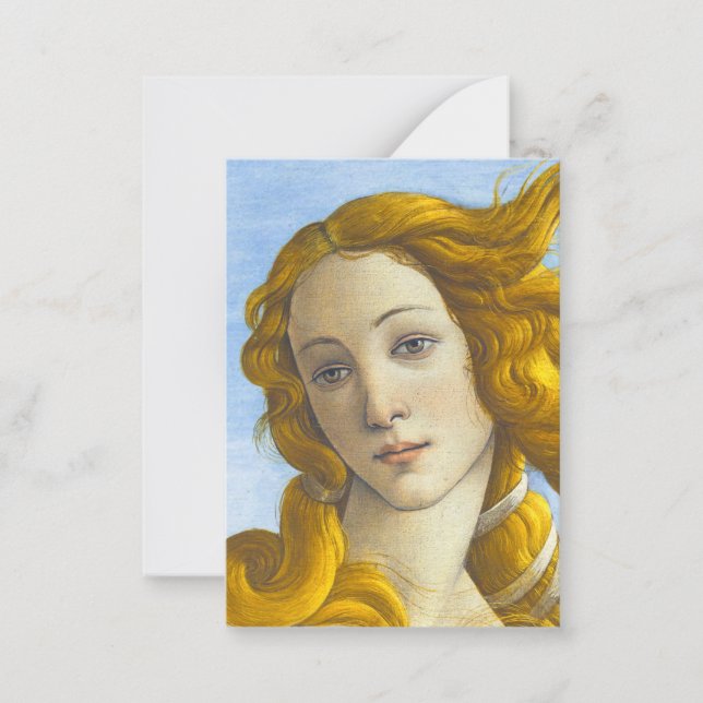 Carte De Correspondance Sandro Botticelli - Détail de la naissance de Vénu (Devant)
