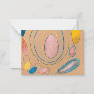 Carte De Correspondance Sans titre, 1908 par Hilma af Klint