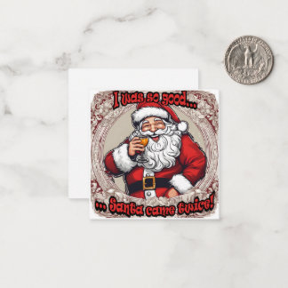 Carte De Correspondance Santa est venu deux fois!