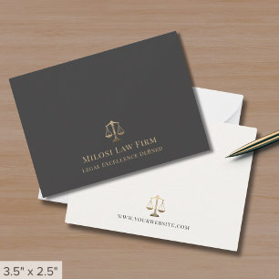Carte De Correspondance Scales élégantes de la justice
