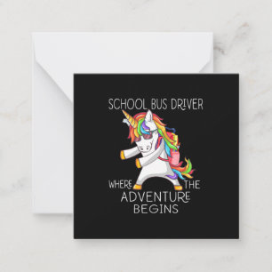 Carte De Correspondance School Bus Driver Where Adventure Begins