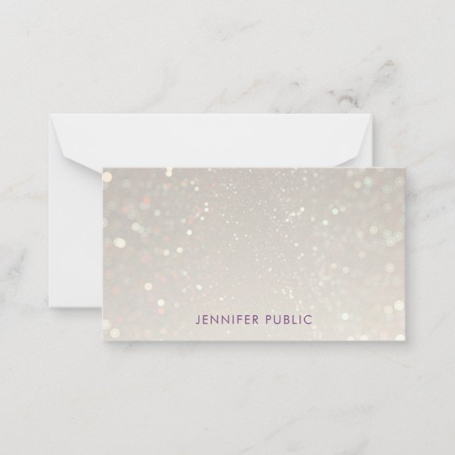 Carte De Correspondance Script de calligraphie personnalisée Monogramme Gl (Devant)
