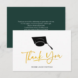 Carte De Correspondance Script de remise des diplômes 2026 Merci