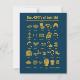 Carte De Correspondance Seinfeld   ABC de Seinfeld Infographie