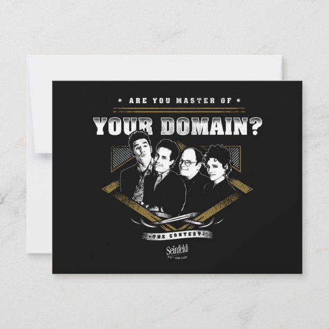 Carte De Correspondance Seinfeld | Êtes-vous maître de votre domaine? (Devant)