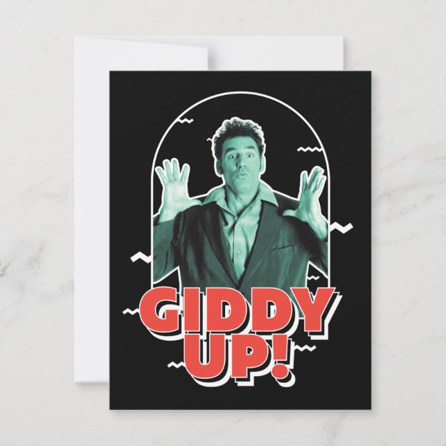 Carte De Correspondance Seinfeld | Kramer - Giddy Up! (Devant)