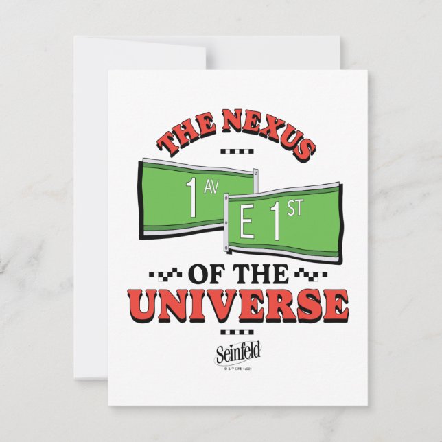 Carte De Correspondance Seinfeld | The Nexus of the Universe (Devant)