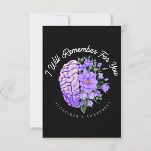 Carte De Correspondance Sensibilisation à la maladie d'Alzheimer Je me sou
