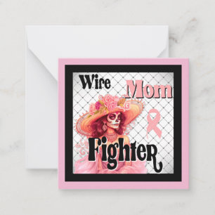 Carte De Correspondance Sensibilisation au cancer du sein Crâne à sucre