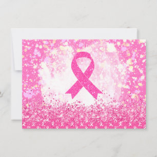 Carte De Correspondance Sensibilisation au cancer du sein Ruban rose 
