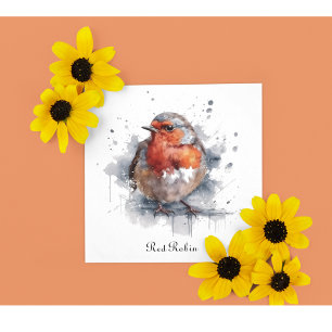 Carte De Correspondance Serene Robin, personnalisé