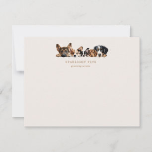 Carte De Correspondance Service De Grooming De Chiens De Cute