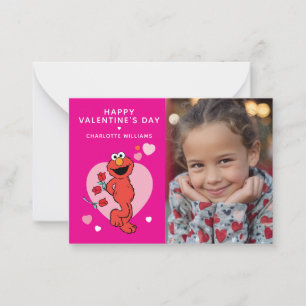 Carte De Correspondance Sesame Street Photo de Elmo pour la Saint-Valent