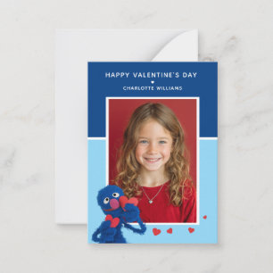 Carte De Correspondance Sesame Street Photo de Grover pour la Saint-Vale
