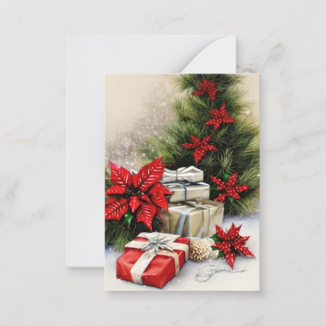 Carte De Correspondance Shiny présente un mini budget de Noël (Devant)