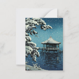 Carte De Correspondance Showa Era, hiver par Tsuchiya Koitsu