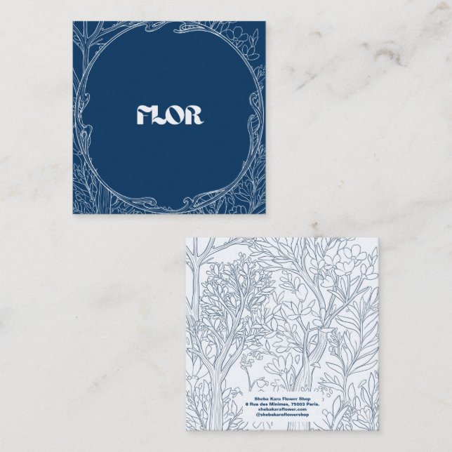 Carte De Correspondance Signature Thank You Card Heaven Collection (Devant / Derrière)