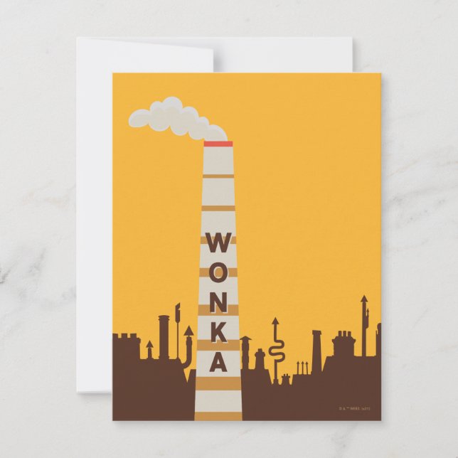 Carte De Correspondance Silhouette de la fabrique Wonka (Devant)