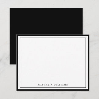 Carte De Correspondance Simple Basic Personnalisez la papeterie Bordure No