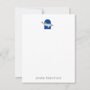 Carte De Correspondance Simple Dolphin Personnalisé