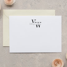Simple Elegant Black and White Initials