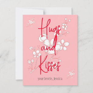 Carte De Correspondance simple élégant rose valentine, Sweet for Friends