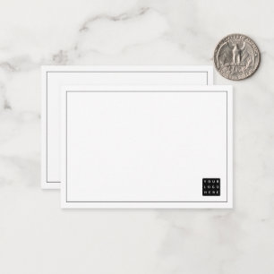 Carte De Correspondance Simple logo de société de marque professionnelle