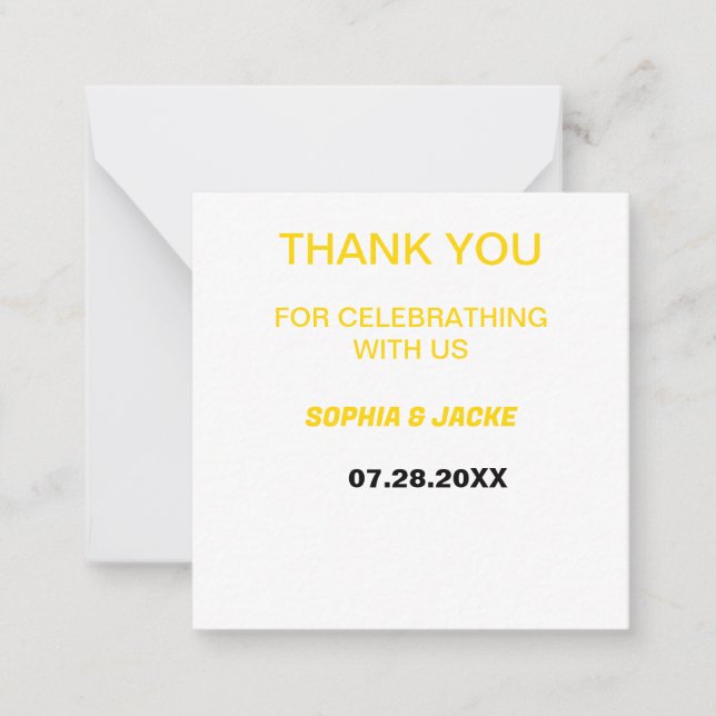 CARTE DE CORRESPONDANCE SIMPLE MERCI (Devant)