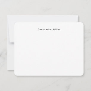 Carte De Correspondance Simple Minimal Professionnel