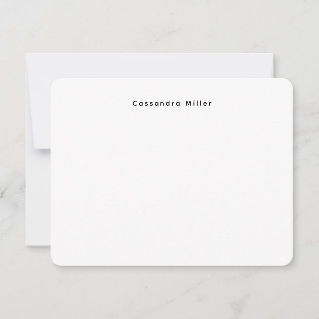 Carte De Correspondance Simple Minimal Professionnel  (Devant)