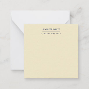 Carte De Correspondance Simple minimaliste élégant moderne