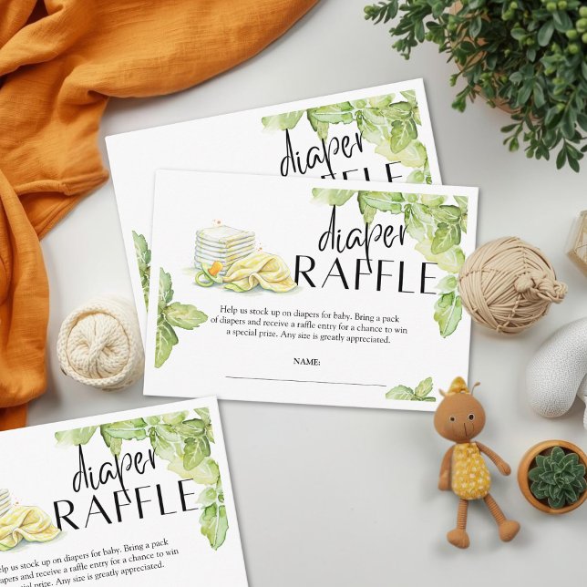 Carte De Correspondance Sip and See Diaper Raffle Card (Créateur téléchargé)