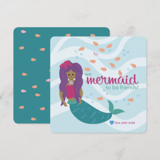 Carte De Correspondance Sirène pour être amis - L - Salle de classe Valent