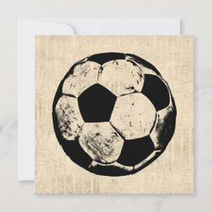 Carte De Correspondance Soccer Ball Sports Art Football Vintage