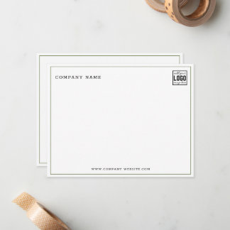 Carte De Correspondance Société de logo d'entreprise minimaliste Nom Ligne