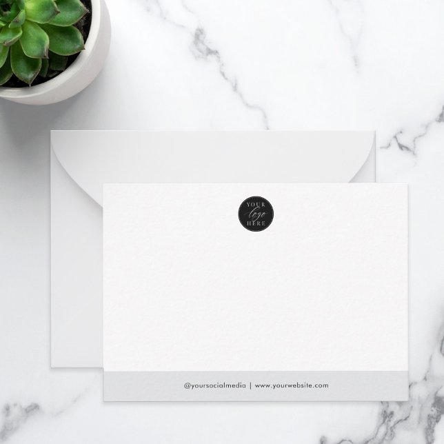 Carte De Correspondance Société de logo d'entreprise personnalisée (Créateur téléchargé)